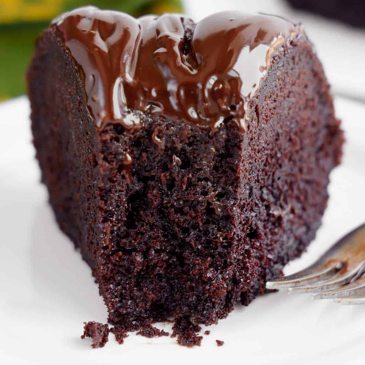 Eggless Chocolate Bundt Cake