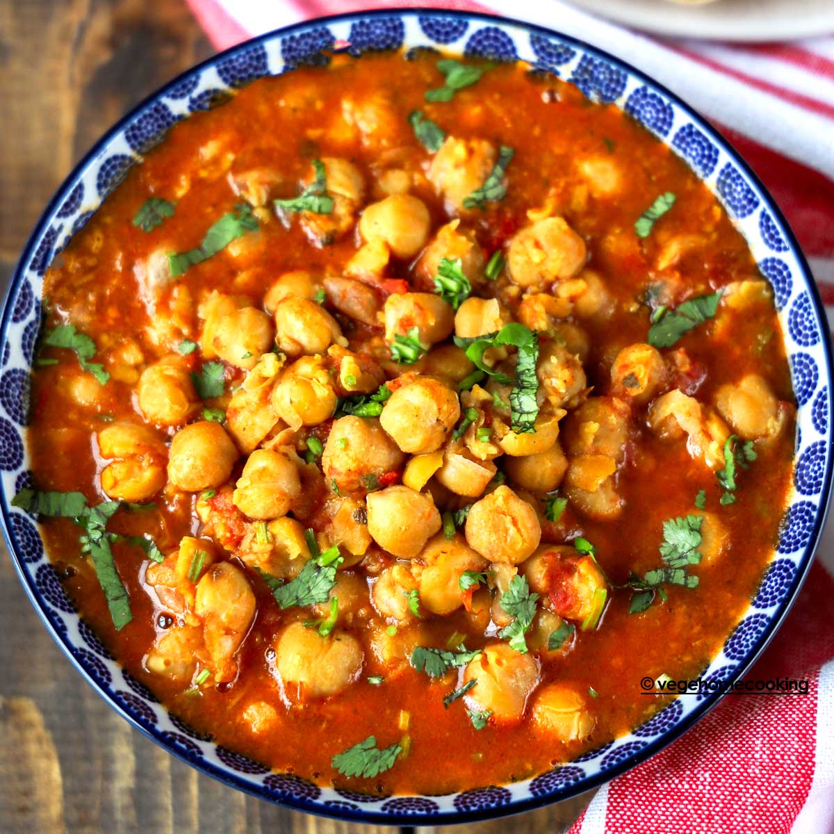 Instant Pot Chana Masala (No Onion No Garlic)